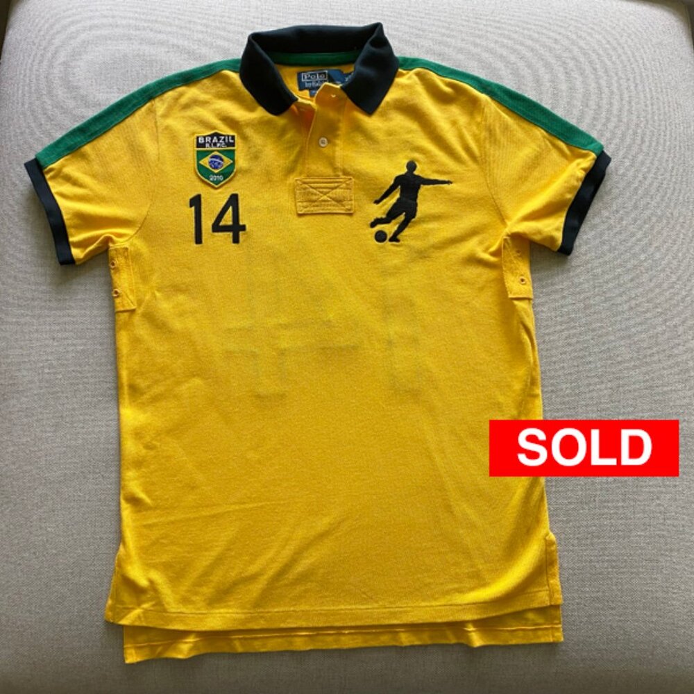 Polo Ralph Lauren Vintage New Men's 2010 World Cup Brazil Mesh Shirt Size…